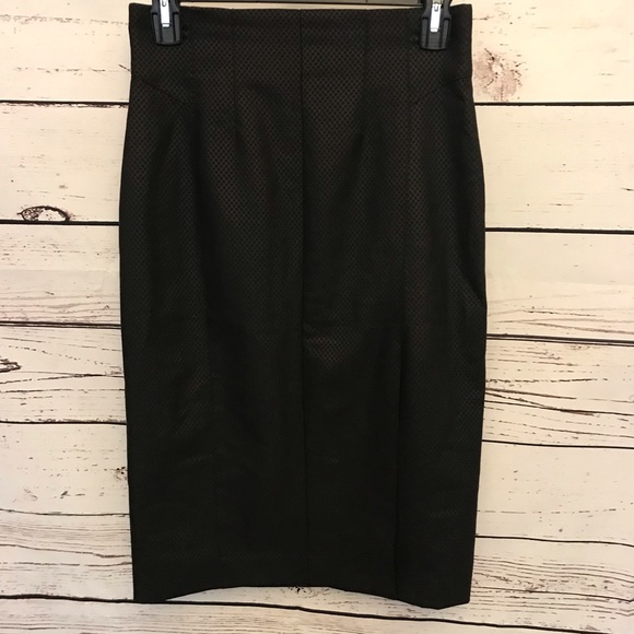 bebe Dresses & Skirts - Bebe size 6 black expired pencil skirt front slit